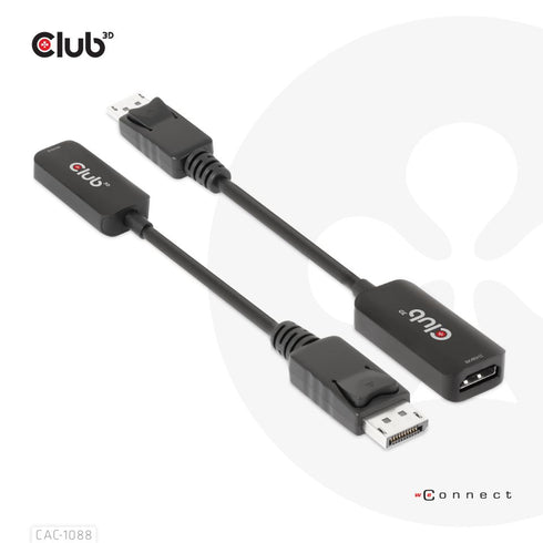 Club3D - CAC-1088 - HDMI TO DISPLAYPORT ADAPTER - Digital3d.com.au